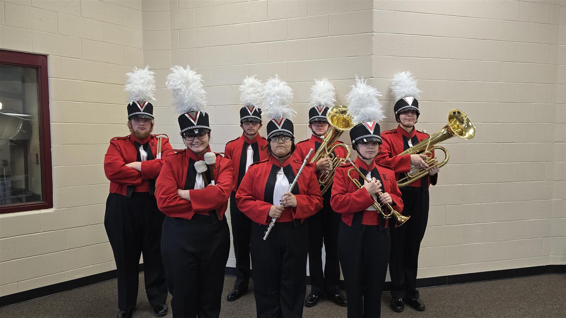 The 2025 edition of the Eagle Squadron. This photo was taken prior to the Homecoming game. 26 September 2025