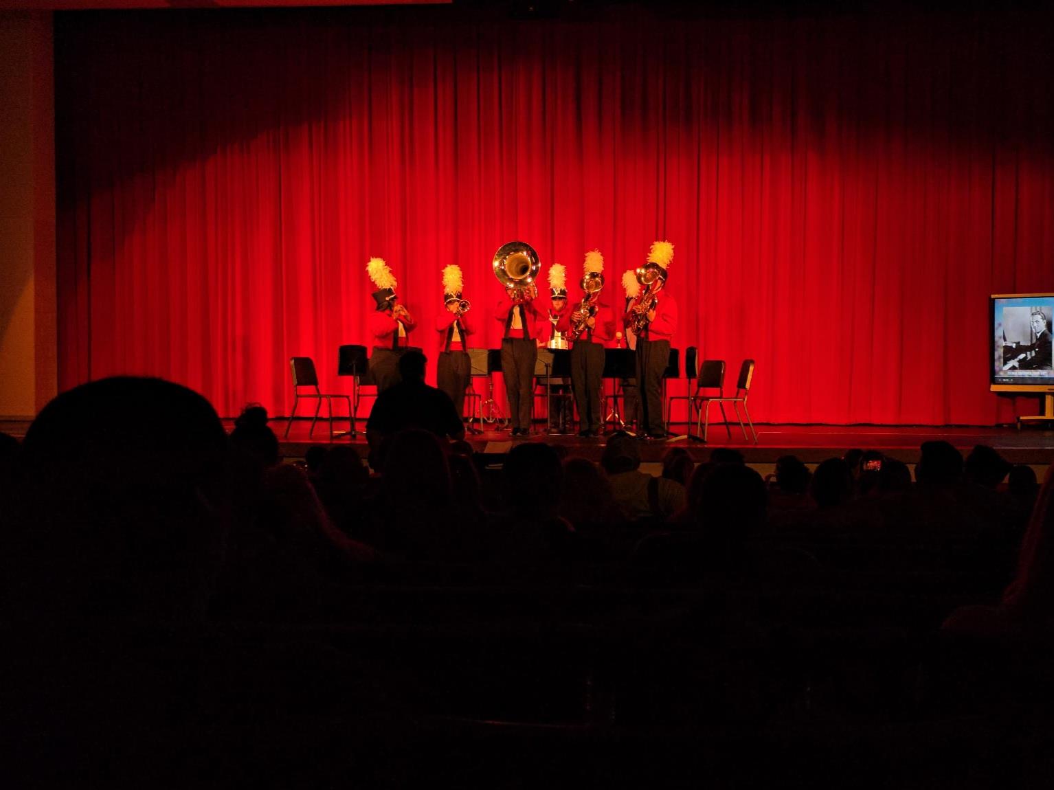 The High School Band at the 2025 Fall Concert. Here performing their field show music \